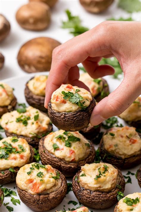 Try out this easy mushroom recipe today and watch them the key to this crab stuffed mushroom recipe is to chop all of the ingredients very finely. Pin on Keto