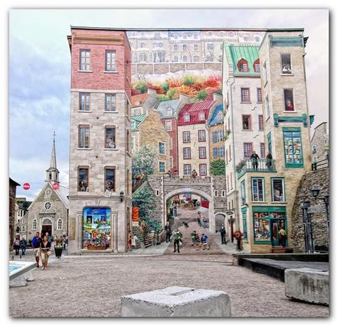 Quebec City Mural By Giorgio Iorio Quebec City Cities In South