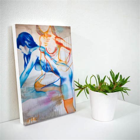Nude Woman Art Naked Woman Art Print Figure Drawing Female Etsy