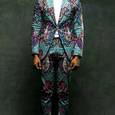 Men Tailored Suit Men African 2 Piece Set African Wedding Etsy