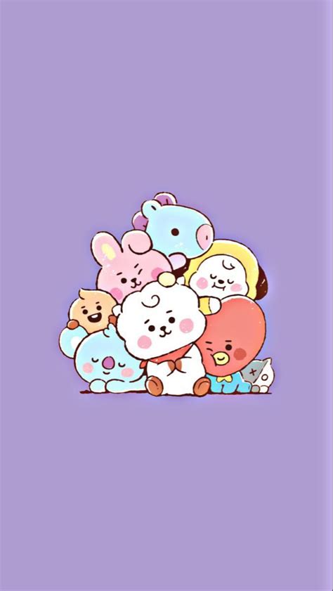Bt21 Wallpaper Bt21 Stickers Cute Wallpaper For Ios And Android