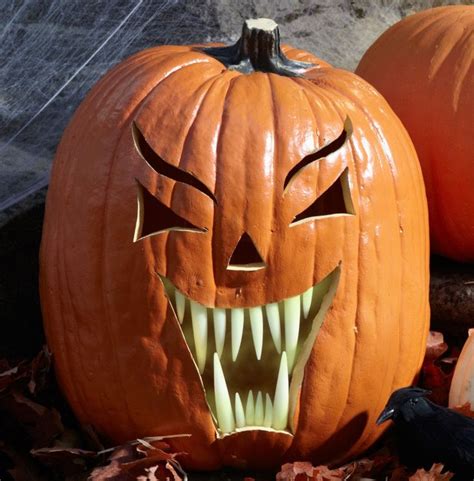 glow in the dark fang pumpkin teeth 18 count halloween pumpkins carvings designs pumpkin
