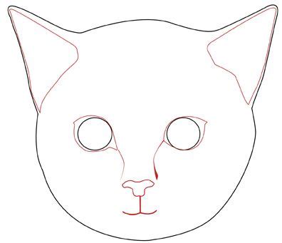 When you're done following along with us, try drawing another cat. Draw a Realistic Cat's Face - Katten tekening, Tekenen en ...
