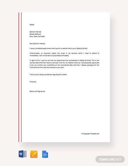 Very truly yours, sincerely yours, this comes from the webster's secretarial handbook. 10+ Reschedule Appointment Letter Templates - Free Samples, Examples Format Download | Free ...