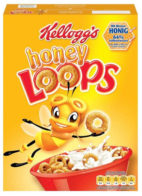 Kelloggs Honey Loops 375g Breakfast Cereals