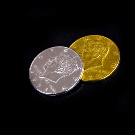 Half Dollar Coin Magic Tricks Magic Coin Accessories Gimmick Magic