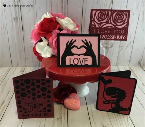 Treat your loved one with these adorable valentine's day card ideas. Easy Cricut Valentine Cards - P.S. I Love You Crafts