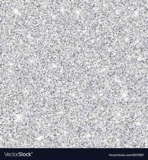 Silver Glitter Seamless Pattern Texture Royalty Free Vector