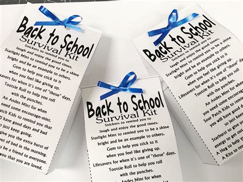 Back To School Survival Kit Diy Party Mom