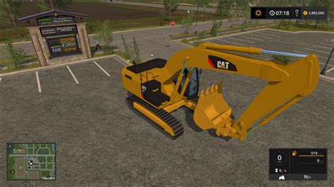 Caterpillar 329e Excavator V10 Fs17 Farming Simulator 17 Mod Fs