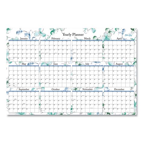 Lindley Laminated Erasable Wall Calendar By Blue Sky® Bls100030