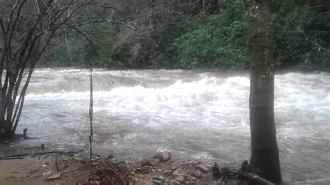 Flooded Big Laurel River Madison County Nc Youtube
