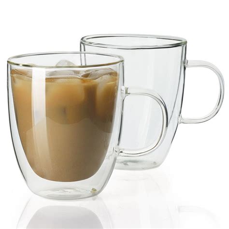 dishwasher microwave safe coffee mug double wall glass cups china borosilicate glass cup and