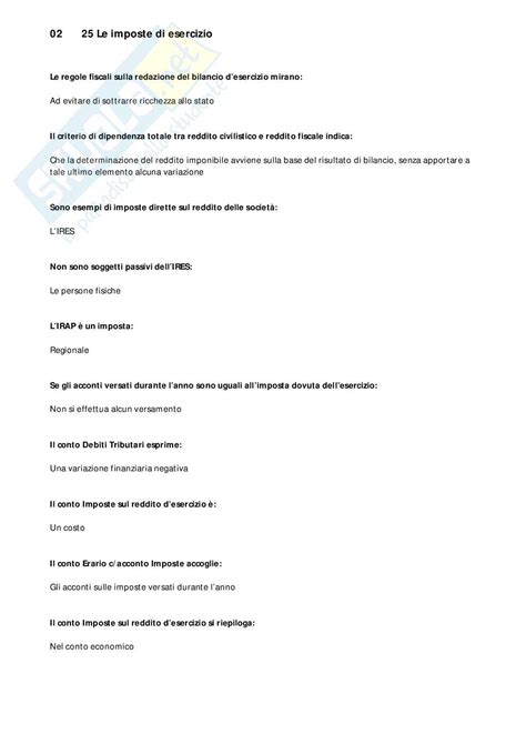 Domande E Risposte Test Fine Lezioni Di Metodologie E Determinazioni