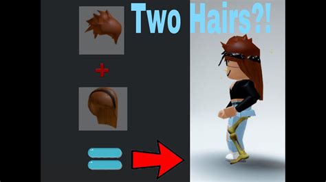 How To Put On Two Hairs On Roblox Mobile