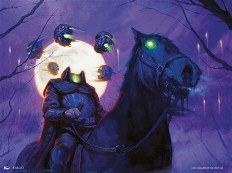 Headless Rider MtG Art From Innistrad Crimson Vow Set By E M Gist Art Of Magic The Gathering