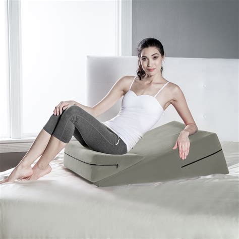 bed wedge pillow set with firm memory foam by avana comfort