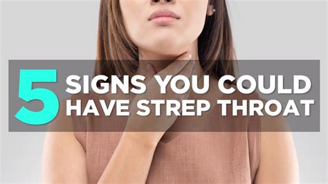 5 Signs You Could Have Strep Throat Health Youtube