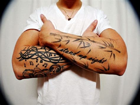 Tattoo Quotes Cool Tribal Words Tattoo On Forearms Word Saying