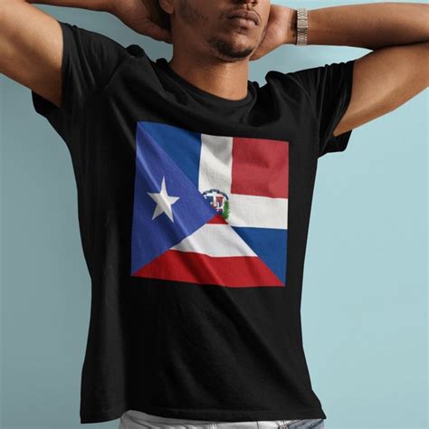 Half Dominican Half Puerto Rican Flag Etsy