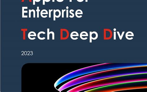 Apple For Enterprise Tech Deep Dive 2023 Mobco