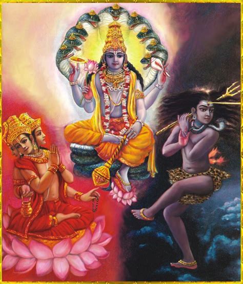 The Trinity Of Brahma Vishnu And Shiva Represent The Three Modes Of