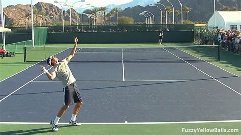 For instance, not listed here, roscoe tanner's serve was clocked at 153 mph at palm springs in 1978 during the final against raúl ramírez. Roger Federer Serves from Back Perpsective in HD - YouTube