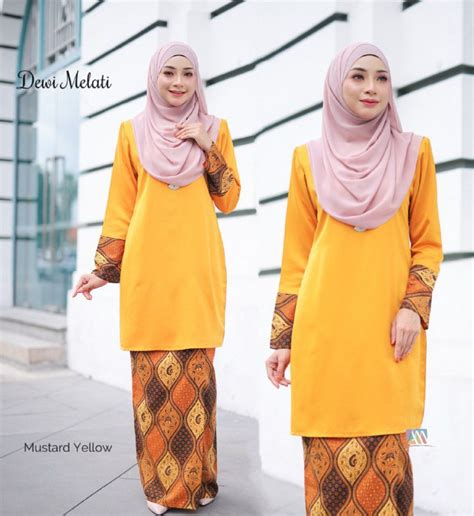 Baju Kurung Warna Kuning Baju Kurung Princess Cukup Tahun