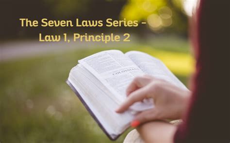 The Seven Laws Series Law 1 Principle 2 The Mission Driven Mom