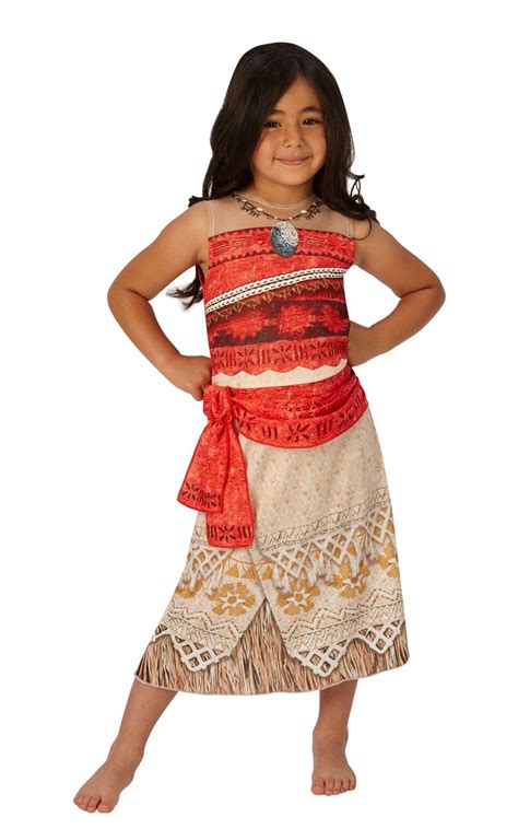 girls classic moana costume hawaiian disney princess fancy dress book day outfit ebay
