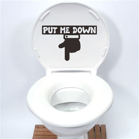 Should i put the toilet seat down? Aliexpress.com : Buy PUT ME DOWN Toilet Seat Push button ...