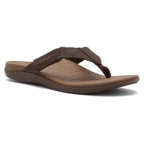 Orthaheel Orthaheel Mens Ryder Sandal Chocolate And Tan Size 10