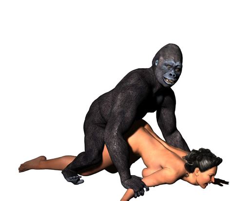 Rule 34 3d Ape Barefoot Female Feral Gorilla Human Interspecies Male