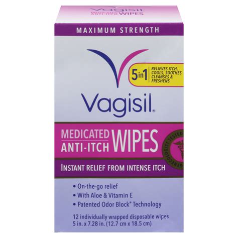 Save On Vagisil Anti Itch Medicated Wipes Maximum Strength Order Online Delivery MARTIN S