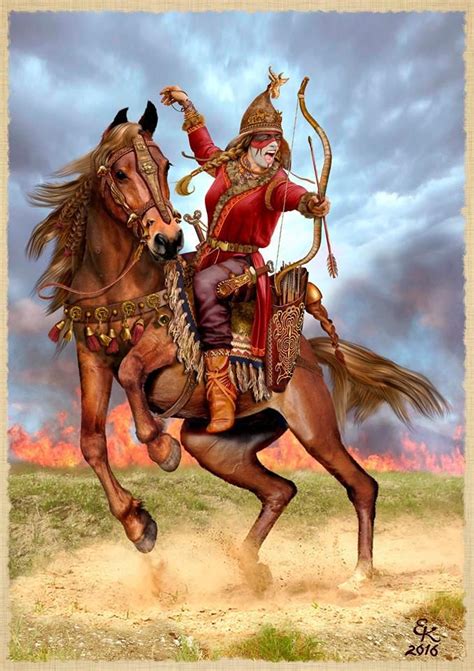 Scythian Female Warrior Antik Tarih Savaşçılar Bozkurt
