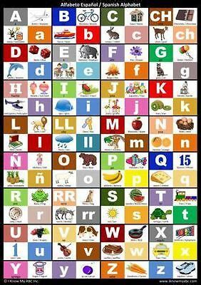The spanish alphabet has 27 letters. Spanish Alphabet Chart : Spanish Alphabet Poster 9781945285011 | eBay