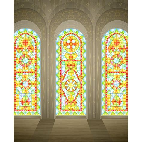 Stain Glass Windows Printed Backdrop Backdrop Express