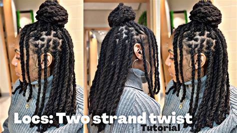 Locs Two Strand Twists Tutorial And Style Idea Youtube