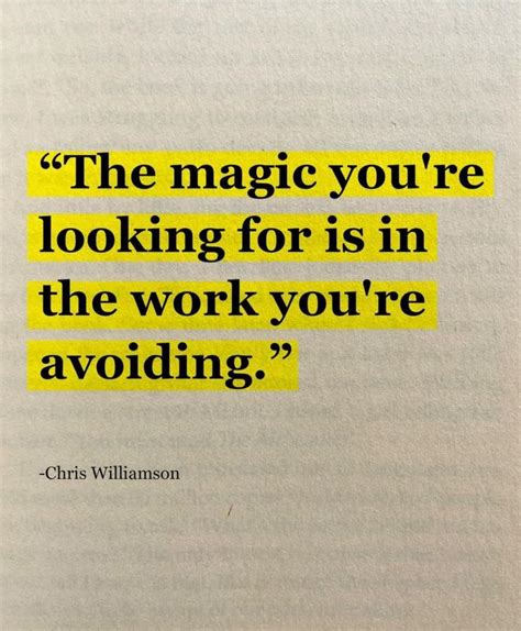 A Book With A Quote On It That Says The Magic Youre Looking For Is In