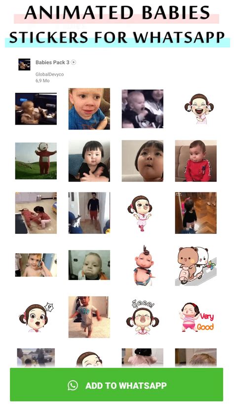Animated Babies Stickers For Whatsapp 2021 Para Android Descargar
