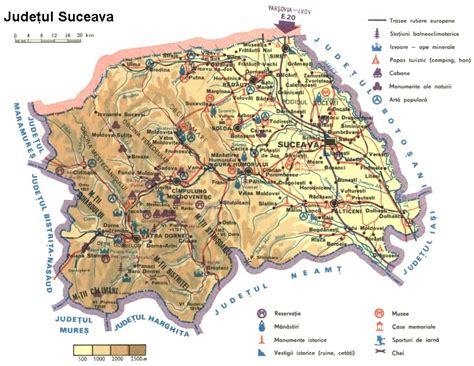 Judetul Suceava Harta Romaniei
