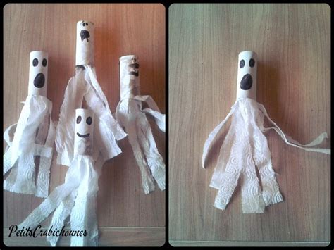 Bricolage enfants : fantômes halloween. - Petits Crabichounes | Fantome