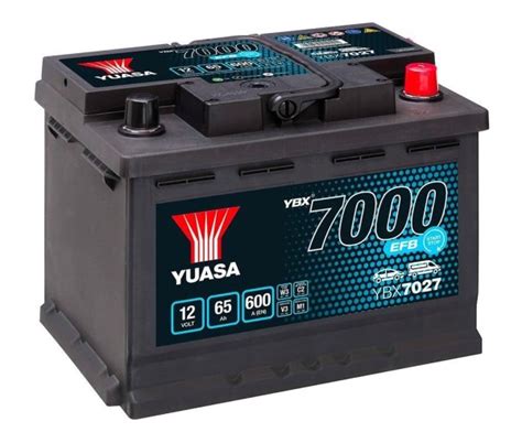 Yuasa Ybx7027 Efb Start Stop 65ah 600a 12v Car Battery Type 027 027