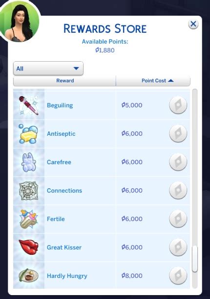 Higher Cost Aspiration Rewards From Store By Aceposse Sims 4 Mods