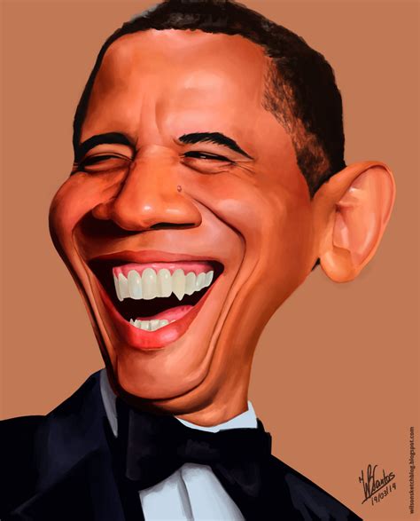 Barack Obama Caricature By Wilson Santos On Deviantart
