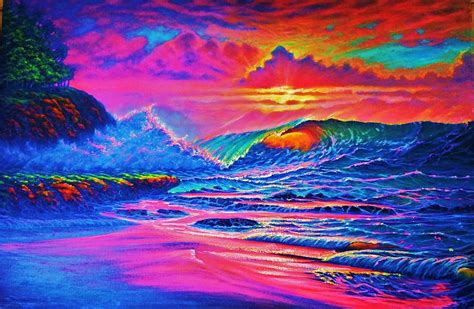 Pink Sunset Painting By Joseph Ruff