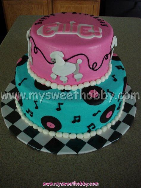 There are so many options one can choose to celebrate a birthday or a special bring the tropics to your yard with flowers and pineapples. Pin Mysweethobbycom Grease 50s Themed Cake Cake on ...