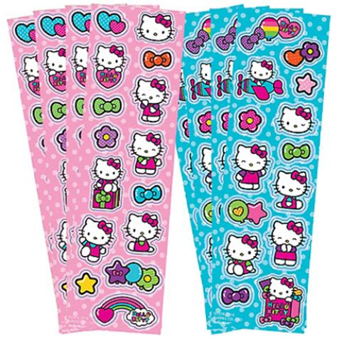 Hello Kitty Rainbow Stickers 8 Strips