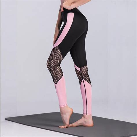 Jinxiushirt Sexy Lace Splice Push Up Yoga Pants Women Sports Leggings