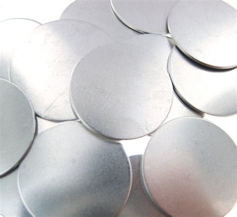 1 Inch Aluminum Blank Discs 20 Gauge Thick 10 Pcs Select Etsy